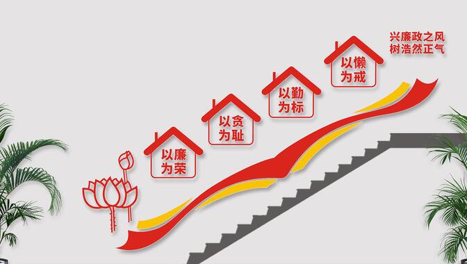 廉政樓梯文化墻設(shè)計