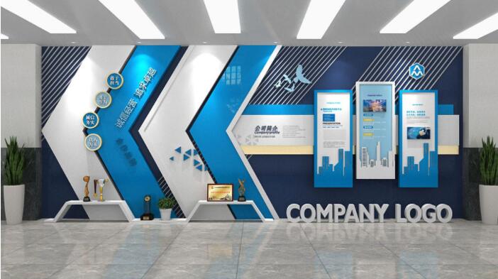 藍(lán)色簡約企業(yè)文化墻企業(yè)歷程企業(yè)榮譽墻內(nèi)容設(shè)計
